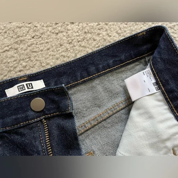 NWT Uniqlo U x Lemaire Straight Fit Blue Jeans Size 31 - Picture 4 of 5